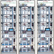 三連六層透明電梯模型